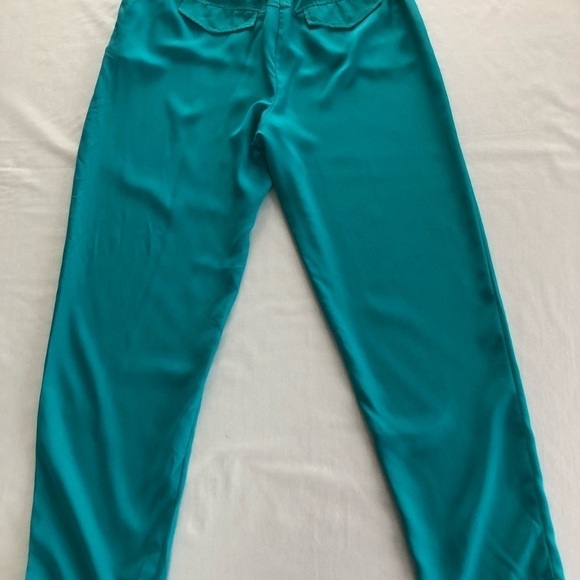 NWT BCBG Generation Womens Large Teal Elastic Waist Pull on Trouser Pants - Picture 11 of 14